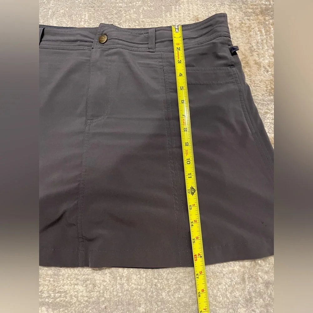 L.L. Bean Comfort Trail Skort Skirt Gray Size 12 Style 288936 Hiking Active - Picture 9 of 11